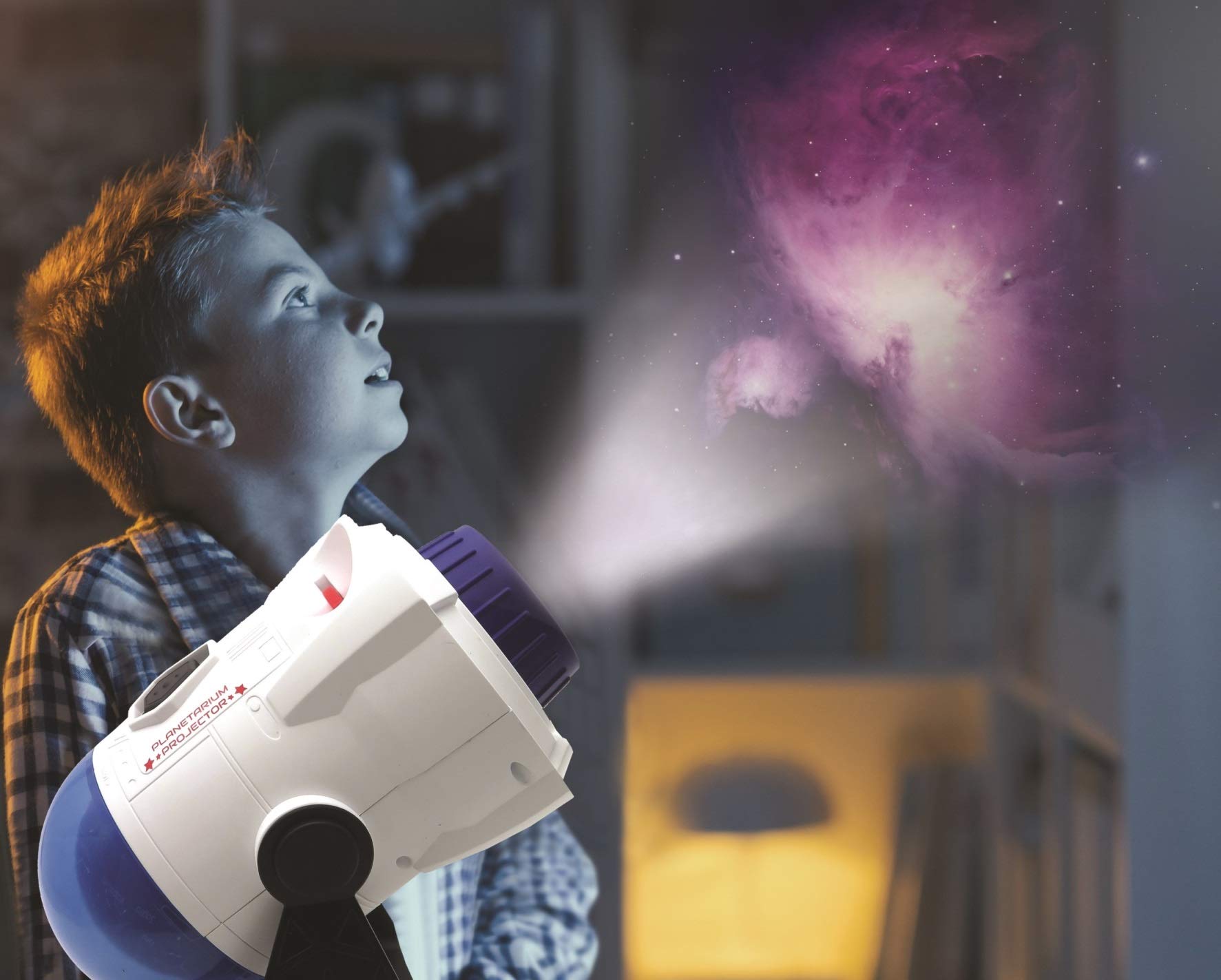 LEXiBOOK, 2-in-1 Constellations and Images Planetarium Projector, 24 Images to Discover Space, 2 Constellation Domes, STEM, White/Blue, NLJ180 - Image 8