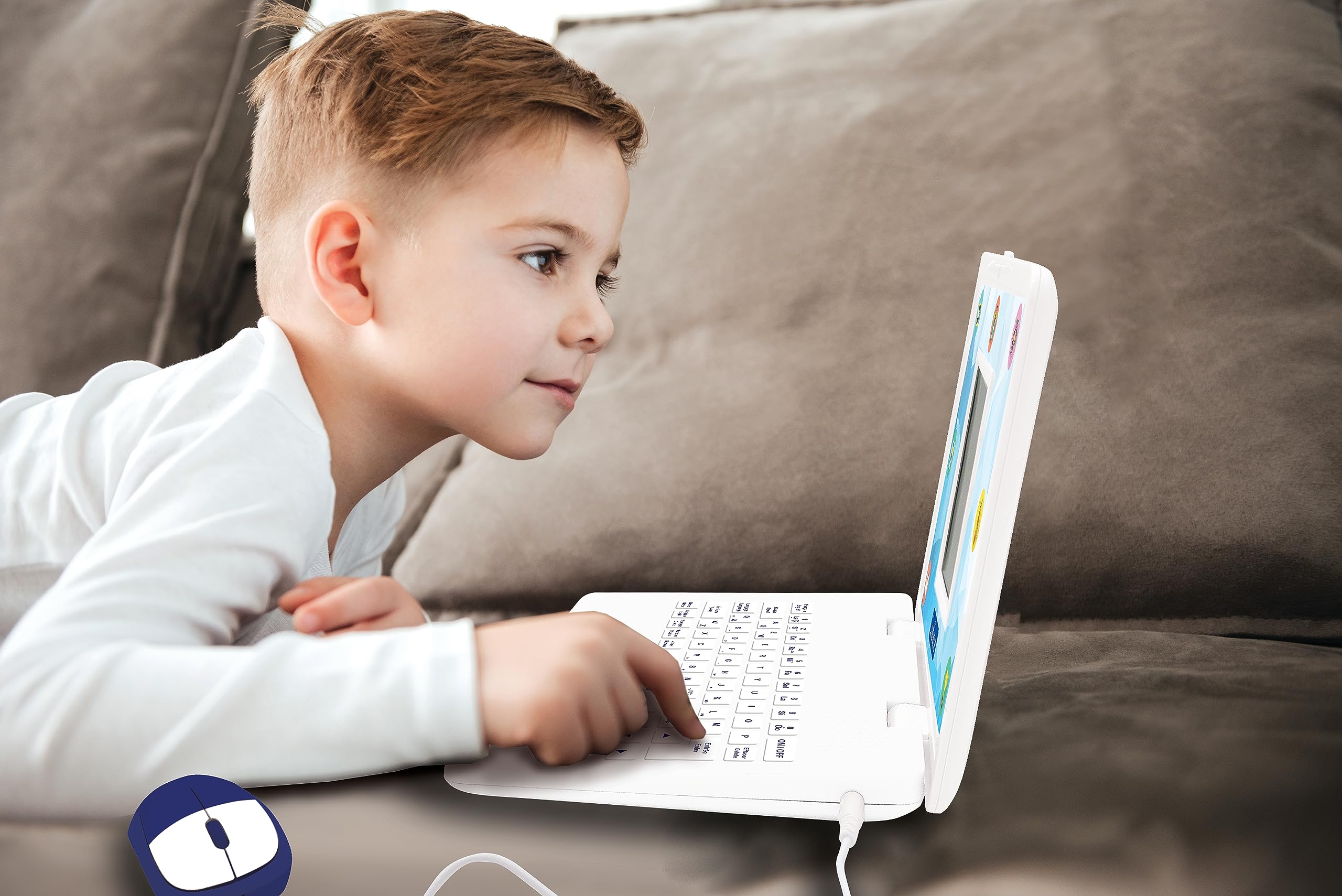 Lexibook - Bilingual and Educational Laptop English/Spanish - Toy for Children, 170 Activities to Learn Languages, Mathematics, Logic, Clock Reading, Play Games and Music, Large Screen - JC599i2 - Image 5