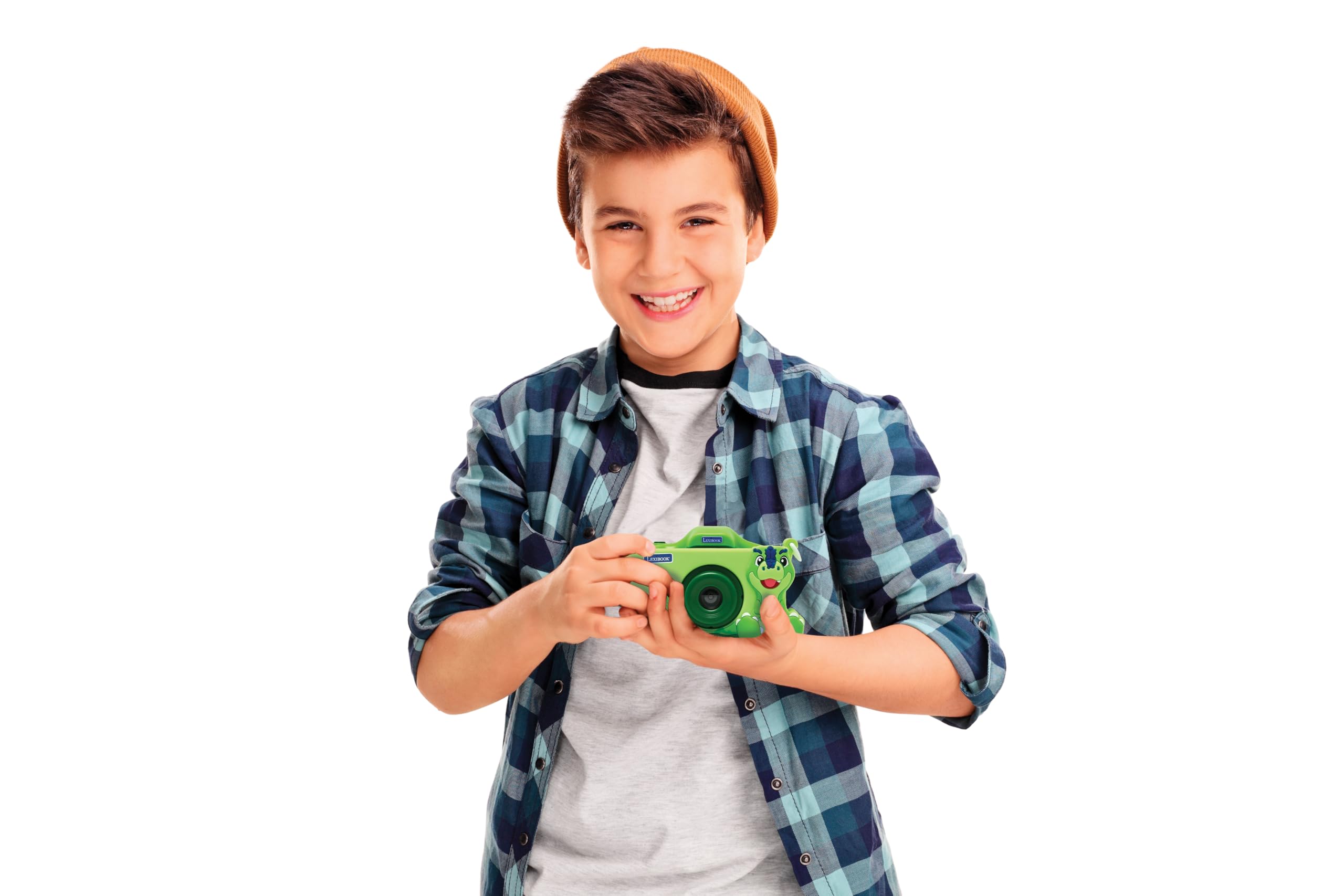 Lexibook, Dinosaur, 4-in-1 Camera for Kids with Protection, Photo, Video, MP3, and Games Functions, 15 Frames to Customize Your Photos, 8 GB Memory Card Included, DJ078DINO - Image 3
