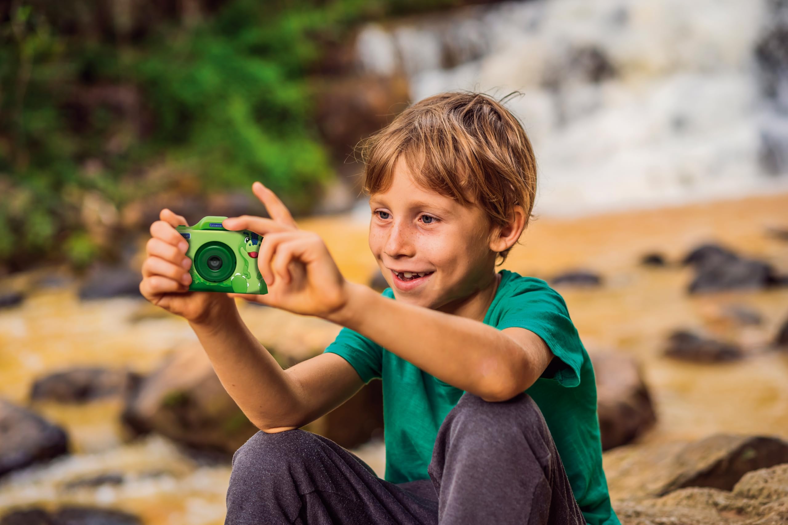 Lexibook, Dinosaur, 4-in-1 Camera for Kids with Protection, Photo, Video, MP3, and Games Functions, 15 Frames to Customize Your Photos, 8 GB Memory Card Included, DJ078DINO - Image 4