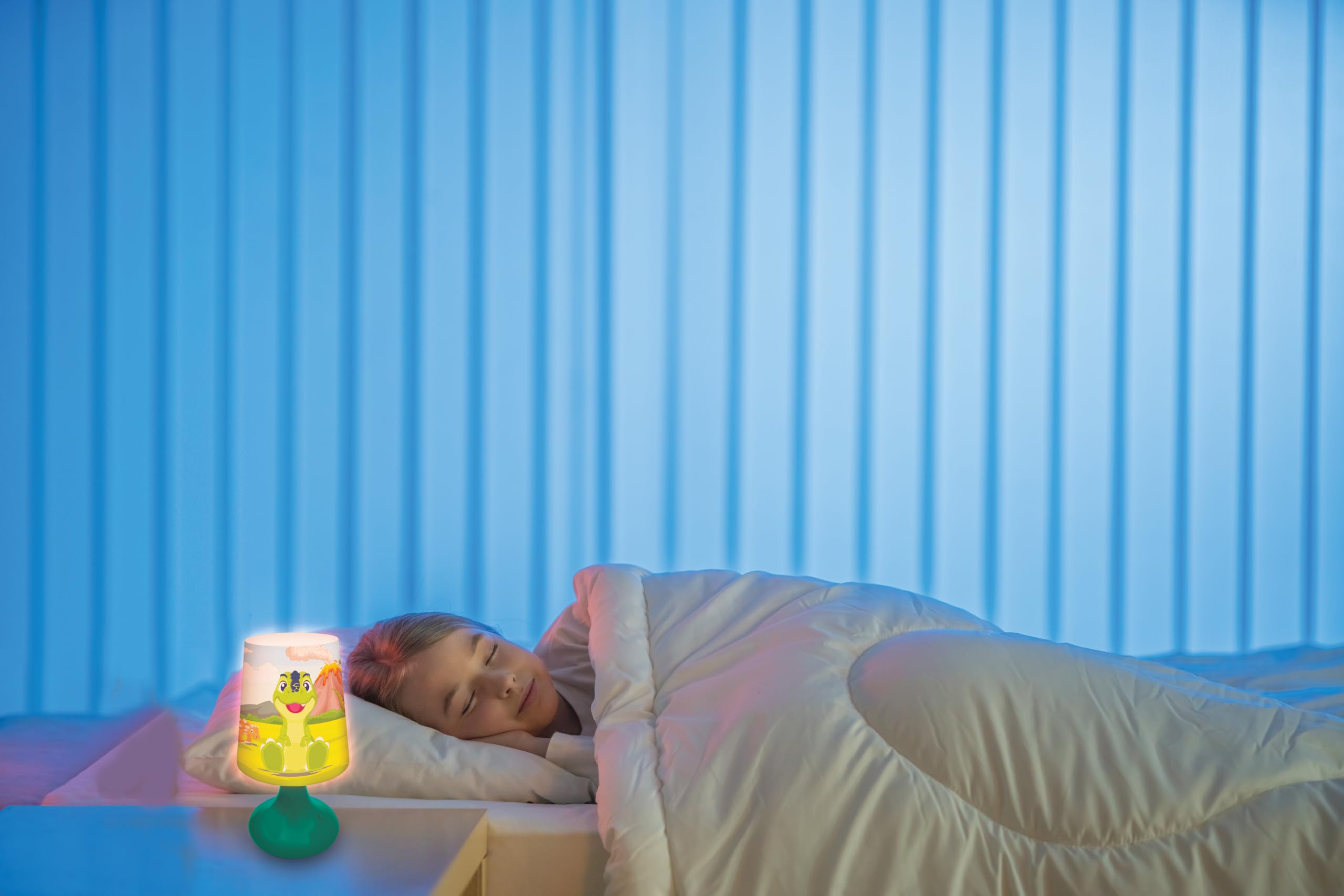 LEXiBOOK, Dinosaur, Cordless Mini Bedside Lamp and Nightlight, Green, MLT10DINO - Image 7