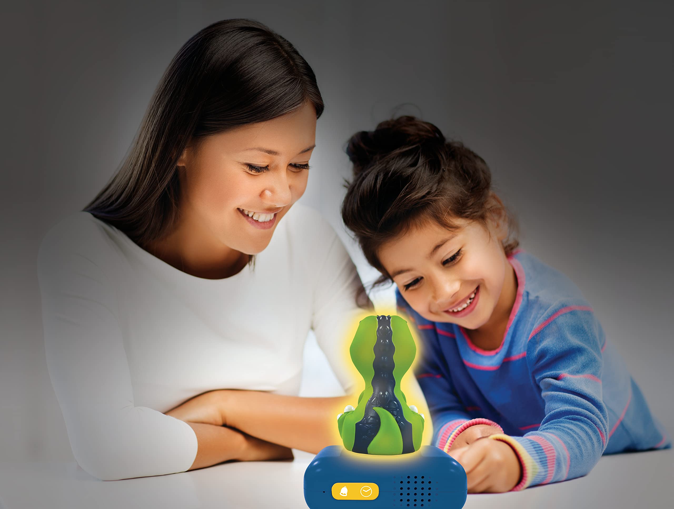 LEXiBOOK - Dinosaur Nightlight Alarm Clock, Clock, Alarm Clock for Boys and Girls, Snooze, Blue/Green - RL800DINO - Image 6