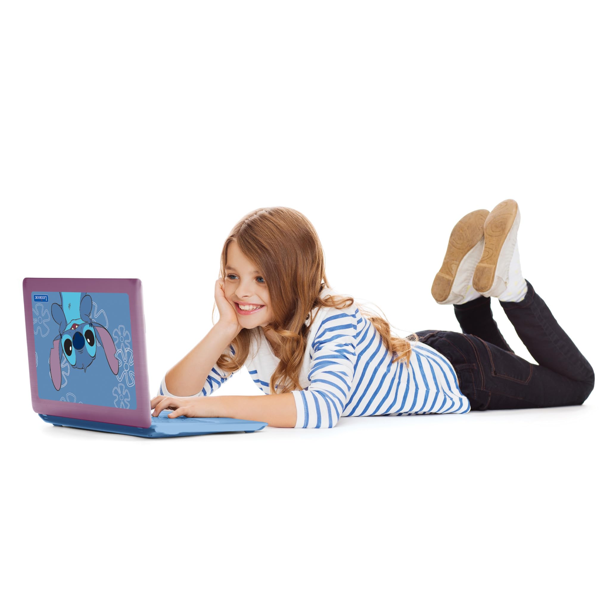 Lexibook, Disney Stitch, Bilingual and Educational Laptop Spanish/English, Toy for Children, 170 Activities to Learn, Play Games and Music, Large Screen, Blue, JC599Di2 - Image 4
