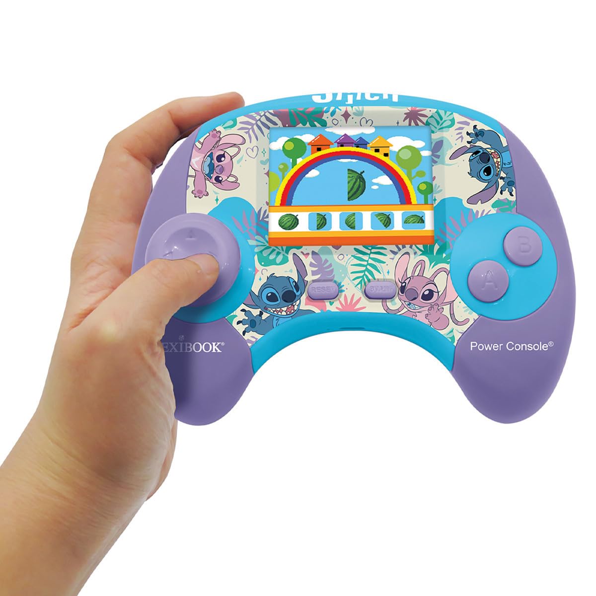 Lexibook, Disney Stitch, Power Console®, Educational Bilingual Game Console with 100 Activities, English/Spanish, JCG100Di2 - Image 6