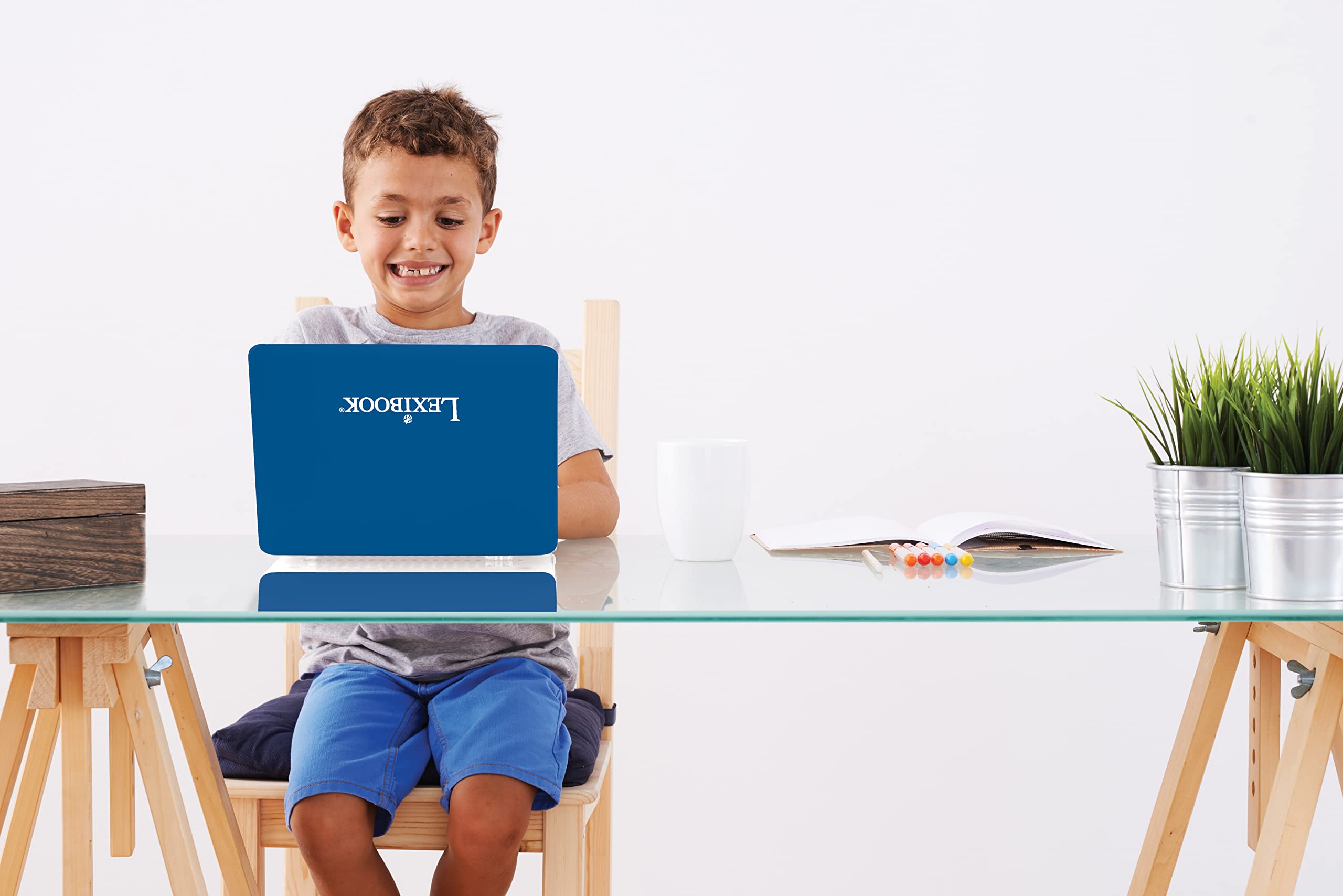 Lexibook - Educational and Bilingual Laptop Spanish/English - Toy for Child Kid (Boys & Girls) 130 Activities, Learn Play Games and Music - Blue - JC798i2 - Image 6