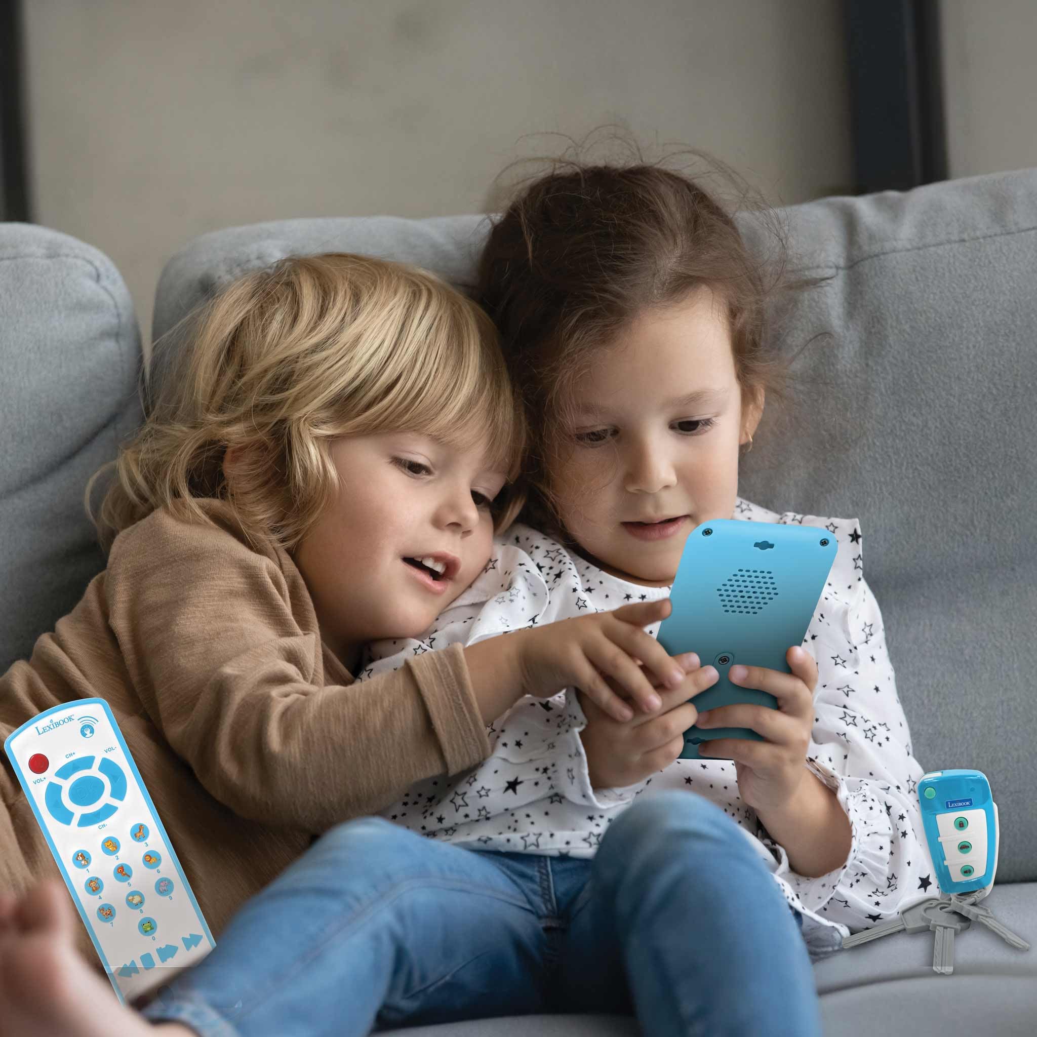 LEXiBOOK, Educational and Musical Set with Telephone, Remote Control and Key Ring, Imitation Game for Toddlers, Explore Animals, Musical Instruments and Everyday Objects, PS125 - Image 6