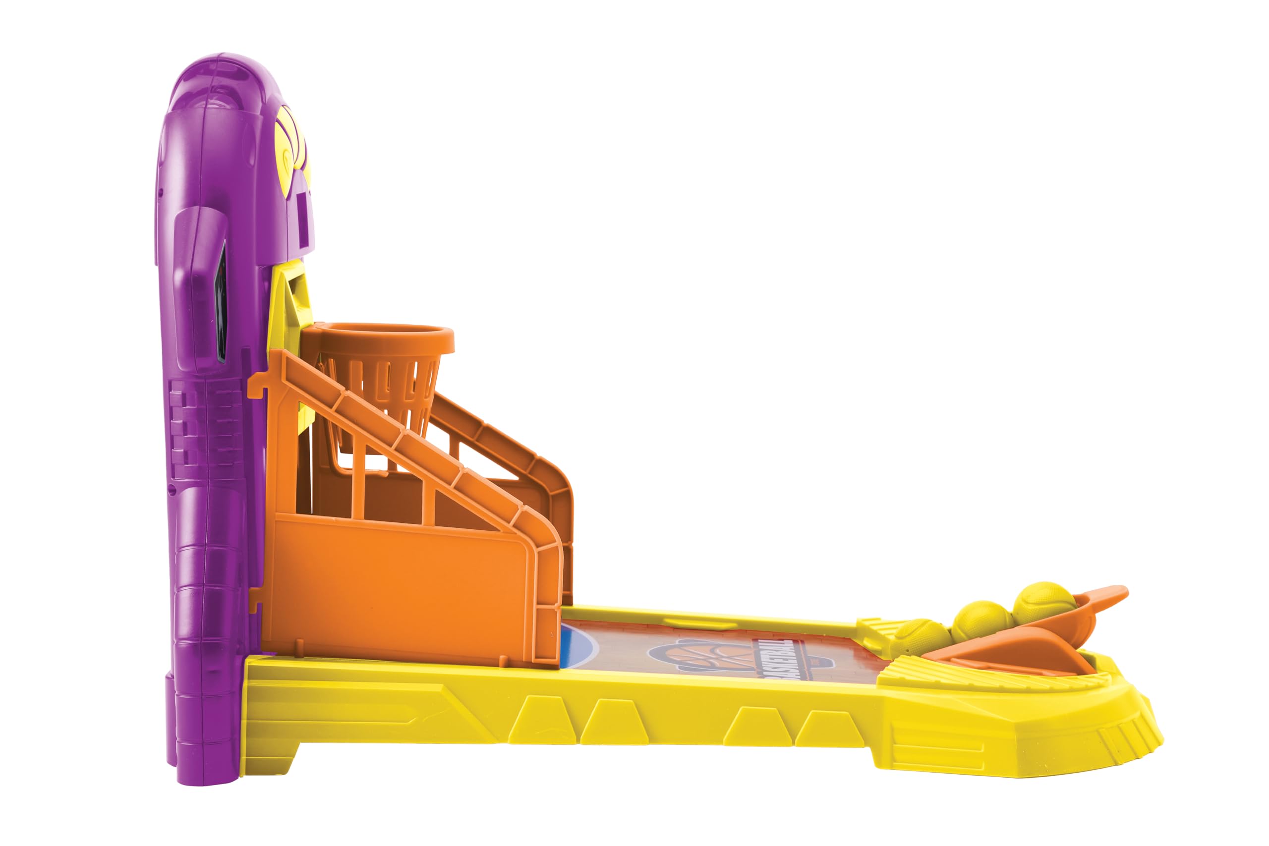 Lexibook, Electronic Basketball Game, Sound and Light Effects, Moving Panel, 3 Levels of Difficulty, 1 to 4 Players, Purple/Yellow, JG910 - Image 4