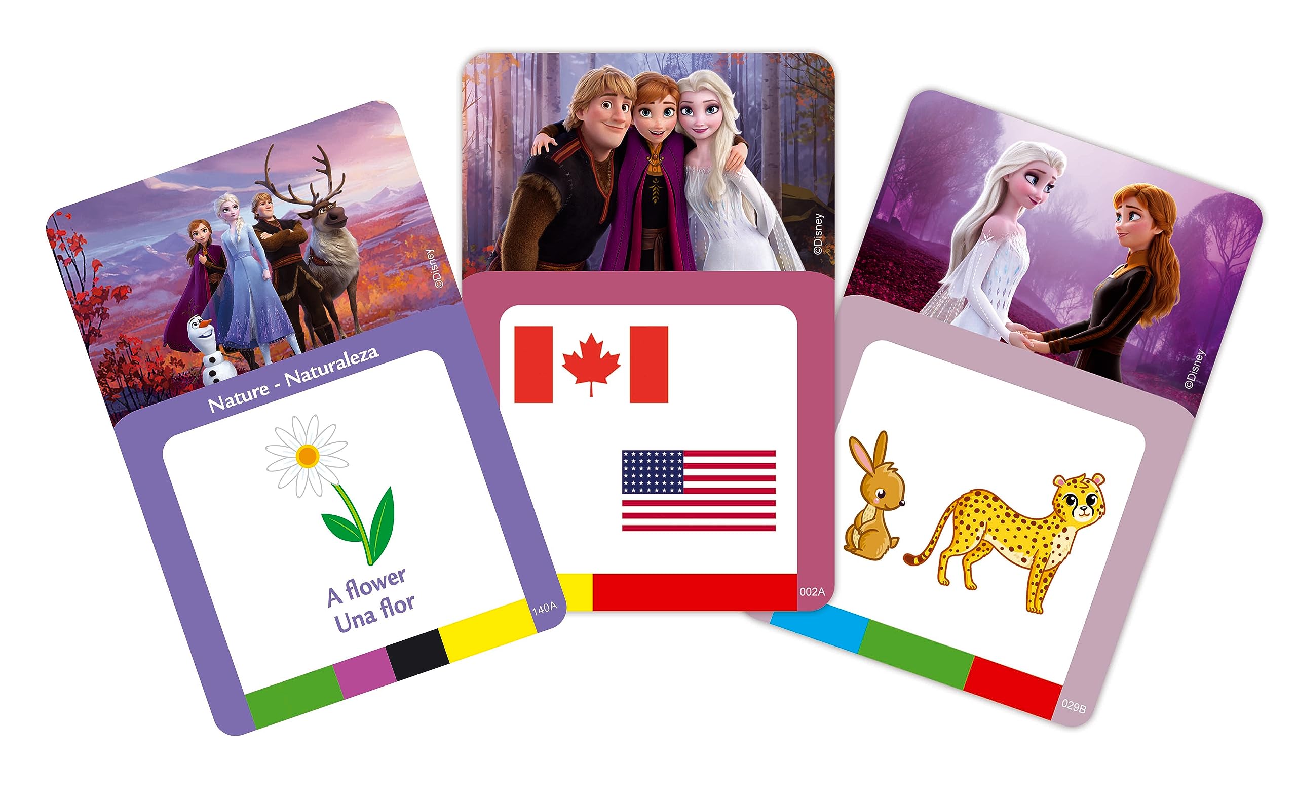 LEXiBOOK, Frozen, Bilingual Interactive Card Reader, Spanish/English, 150 Double-Sided Educational Cards, Educational Quiz & flashcard Machine, Blue/Purple, JCR10FZi2 - Image 3