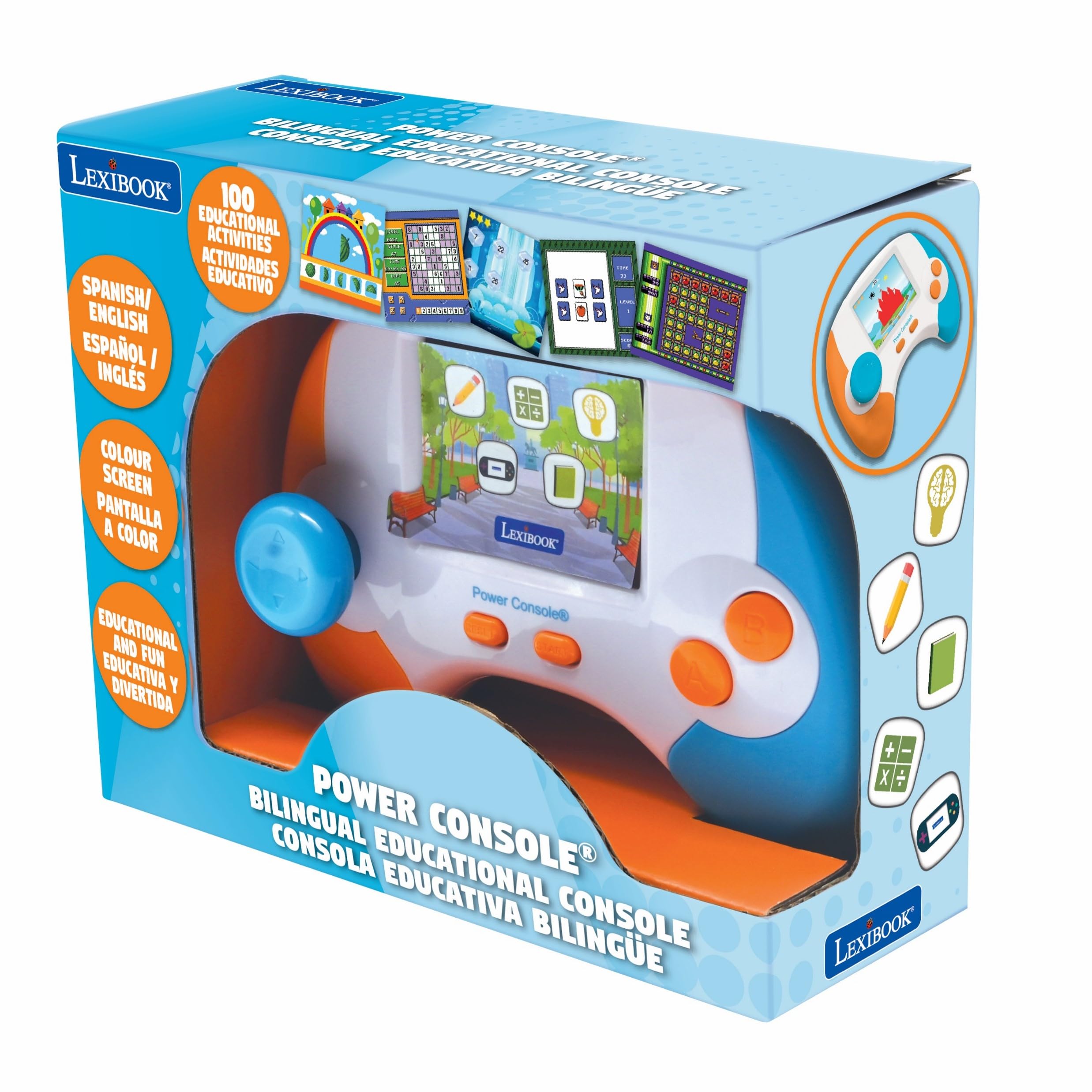 Lexibook Power Console - Educational Bilingual Game Console with 100 Activities, English/Spanish, JCG100i2 - Image 5