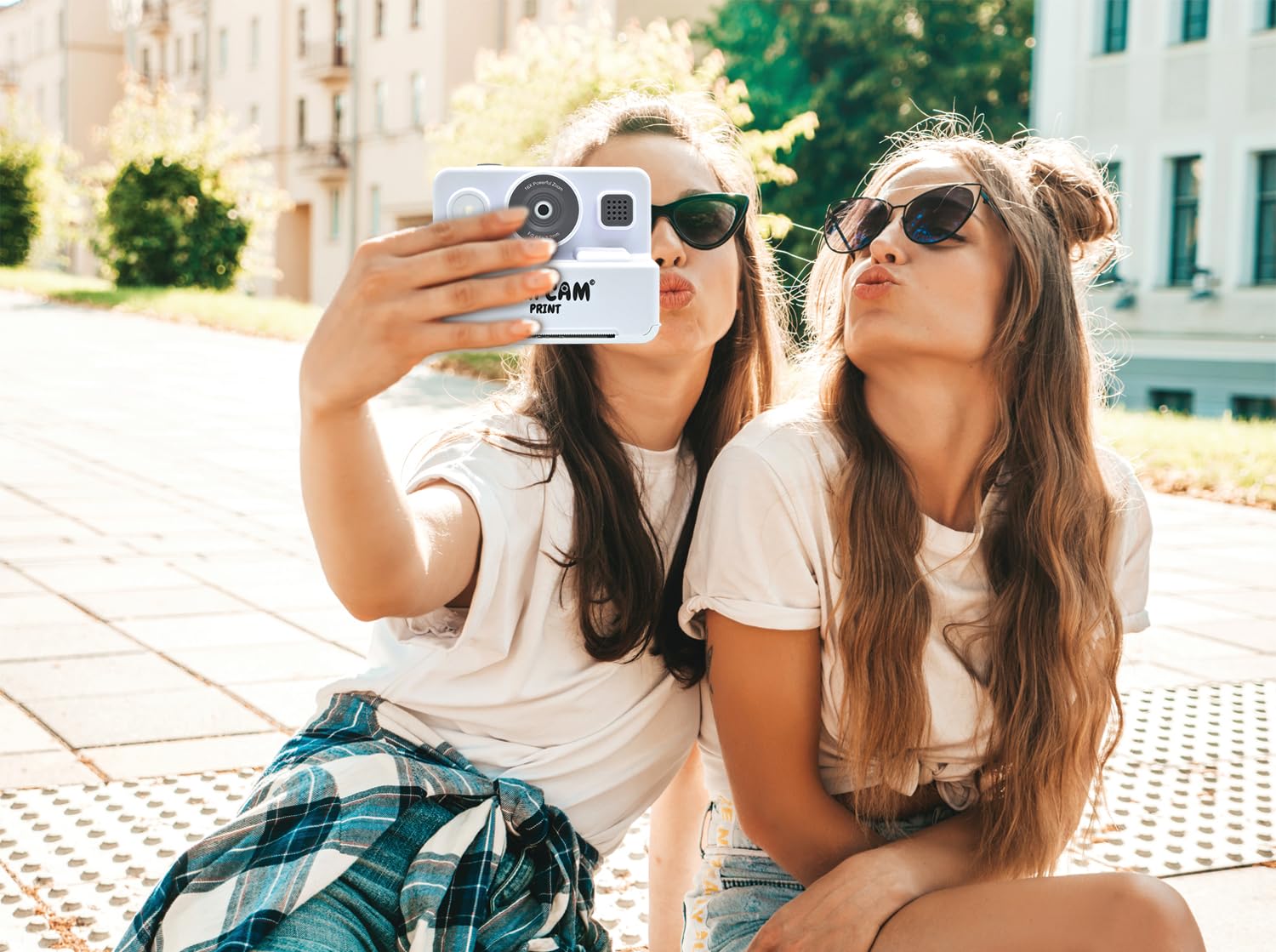 Lexibook, StarCAM Print HD, Camera with Instant Printer, Photo, Video, Selfie, Music and Games Functions, Customisation kit and 32GB SD Card Included, White, DJ160 - Image 3