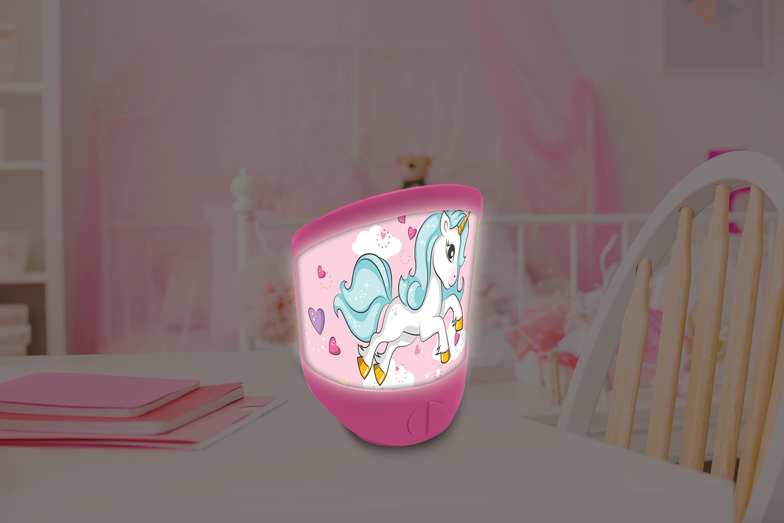 LEXiBOOK Unicorn Night Light for Children's Room, Soft Light, Battery Operated, NLJ20UNI - Image 4